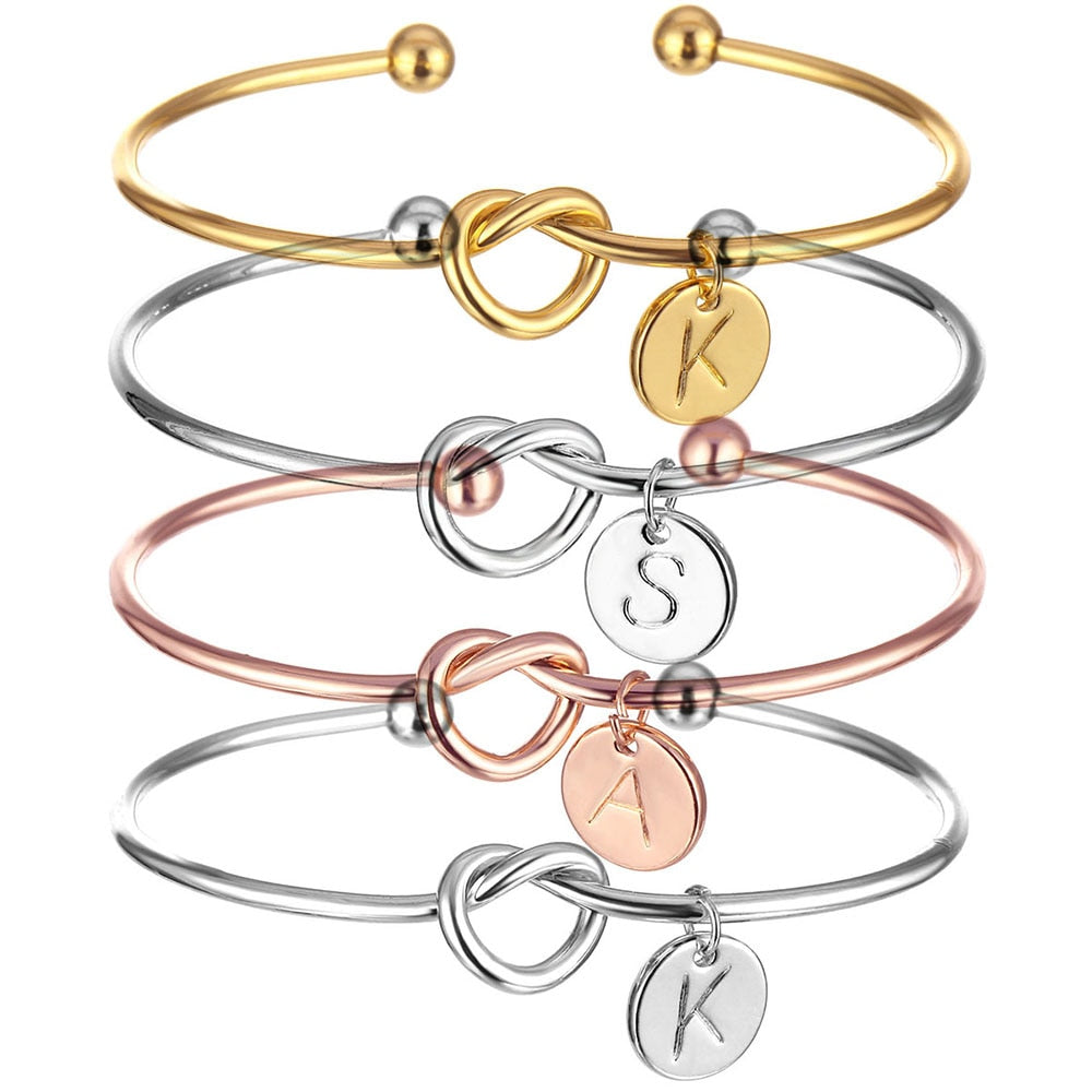 custom letter bracelet