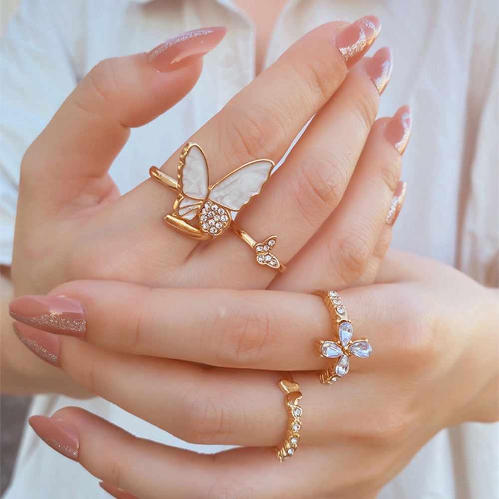 Butterfly Knuckle Ring Set